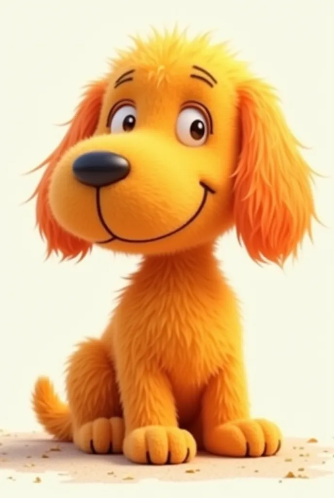 Create me images of the orange Snoopy puppy 