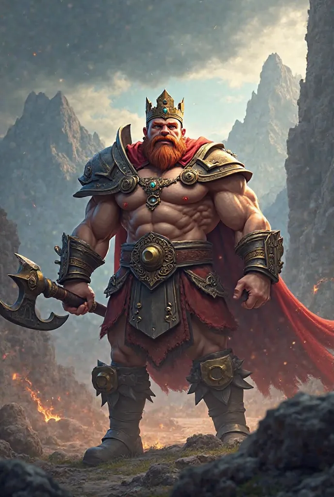 Clash of Clans logo with image of the Barbarian King and The Name of Brothers