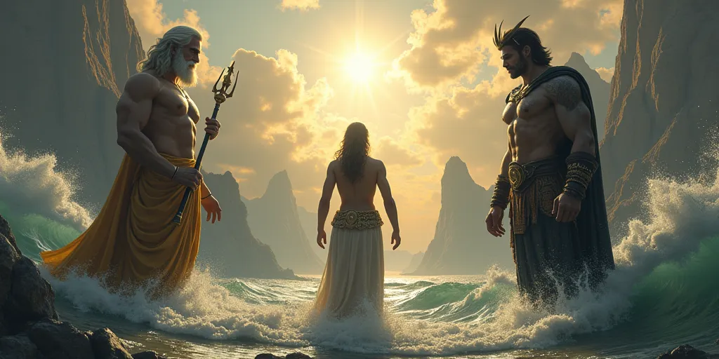 Zeus, Poseidon and Hades Dividing the World: Solemnly Dividing Their Dominions.