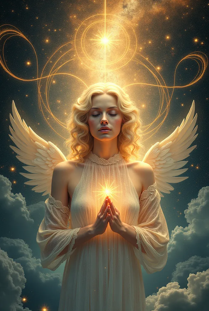 ultra fine, 4K, （ultra fine＋super realistic）, gentle prayer、 Twinray、perfect human body、Overall pink、The universe in my dreams、 Mystery、universe of love、The existence of God、aura、 watching , Warm Light,  with a soft face、 magical energy、Magical chant、Ether...