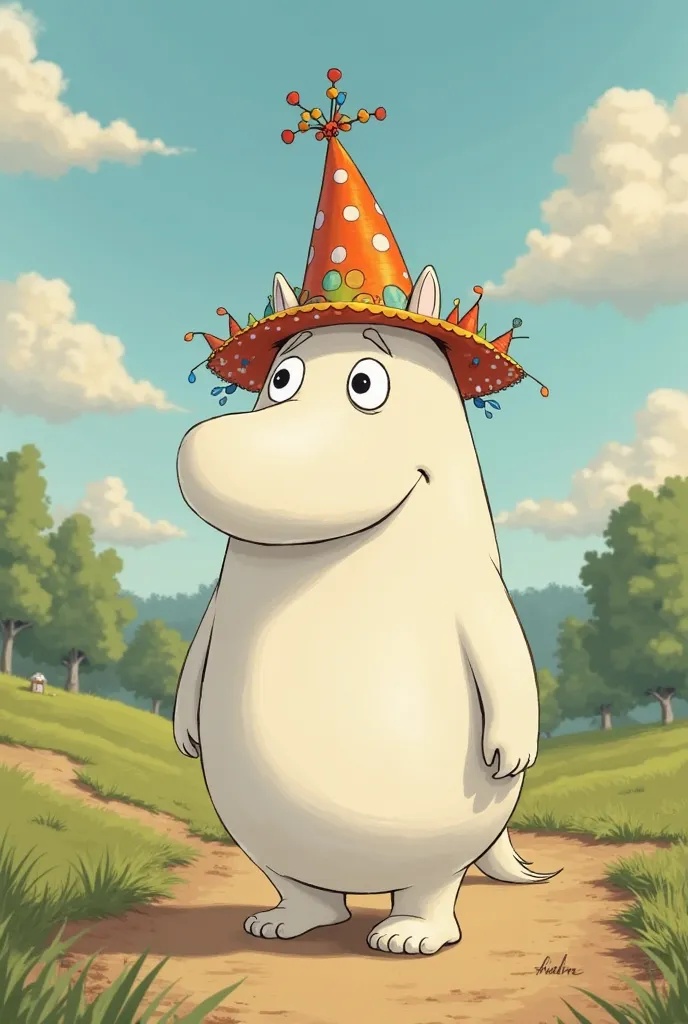 can you make moomin wear an ugly party hat