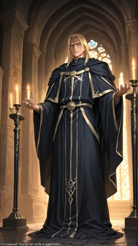 "A devout and unrelenting male cleric named Inquisitor Varek, a holy enforcer tasked with identifying and judging heretics in the name of divine law. Unlike a warrior of faith, he does not seek glory on the battlefield but instead operates within the shado...