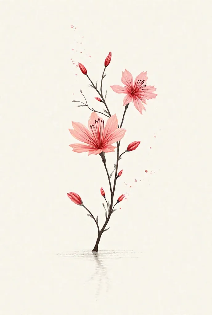 You can create a logo with the sakura tree and the Lycoris radiata flower