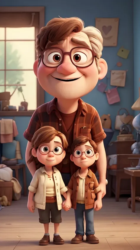 up movie from Pixar, Carl Fredricksen : The elderly protagonist of the film creates an image of him and his wife Elli, both holding hands and there is a heart with the phrase. I love you Ingrid 