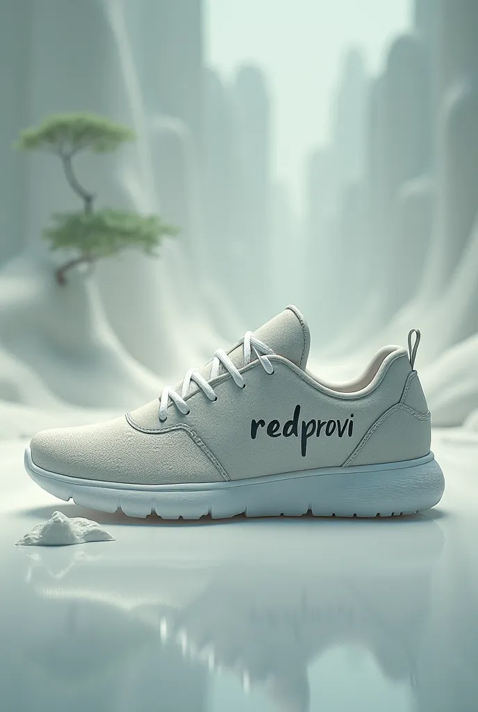 Act by writing the word Redprovi 
In a sneaker. 