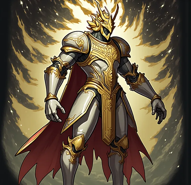 create an armor from this image(And let it be in the style of a Knight of the Zodiac)