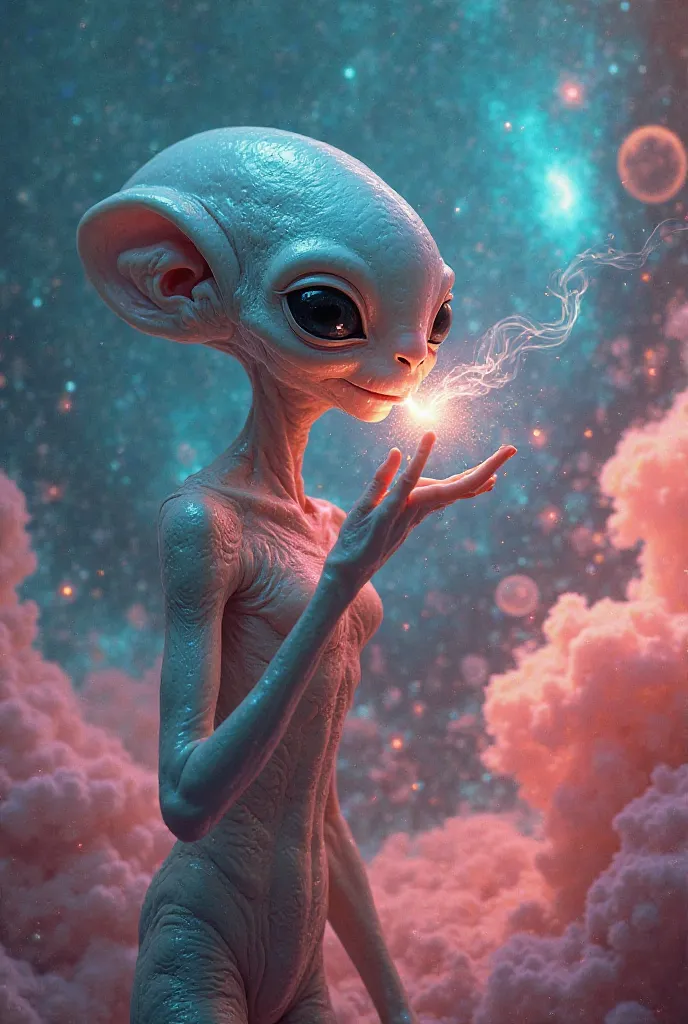 Alien smoking weed