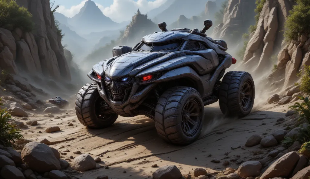 2. ThunderProwler – High-Speed Attack Tank
"In the heart of a war-ravaged alien jungle, the ThunderProwler—a state-of-the-art, panther-like attack tank—moves with unnatural agility. Its massive, all-terrain adaptive treads shift effortlessly between muddy ...