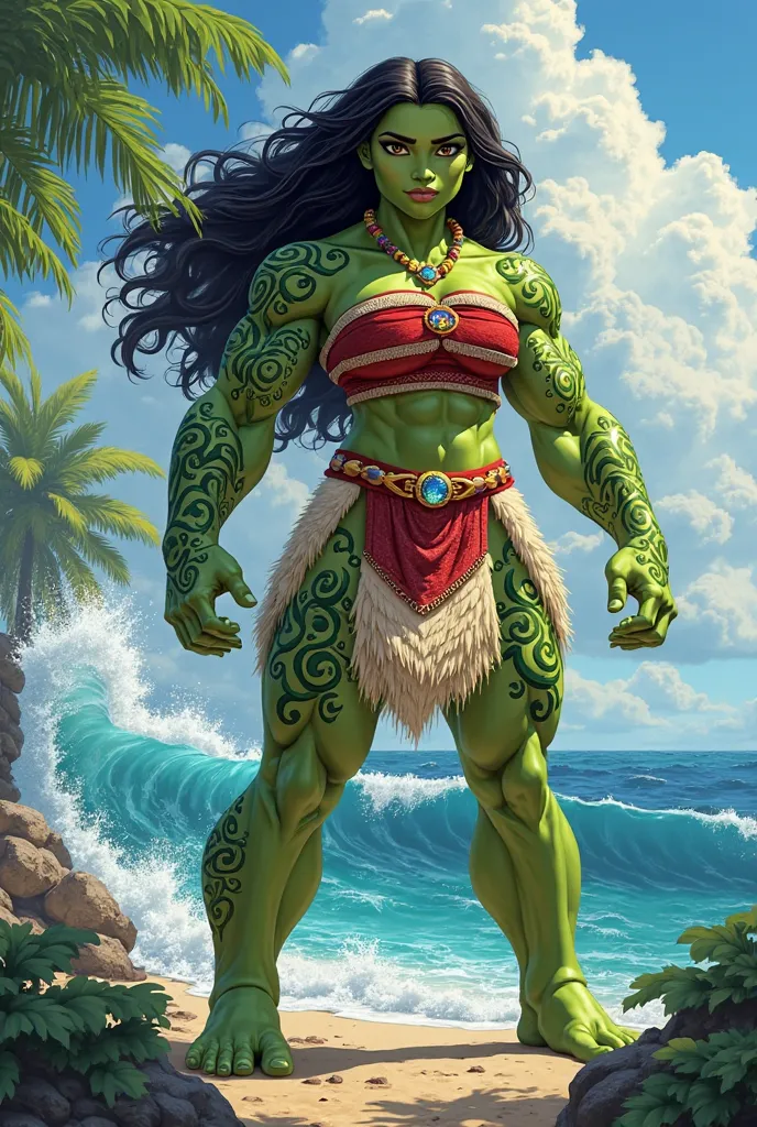 Disney Moana She-Hulk version