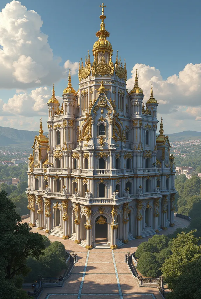 Giant palace inspired by Royal Palace of Madrid, Spain