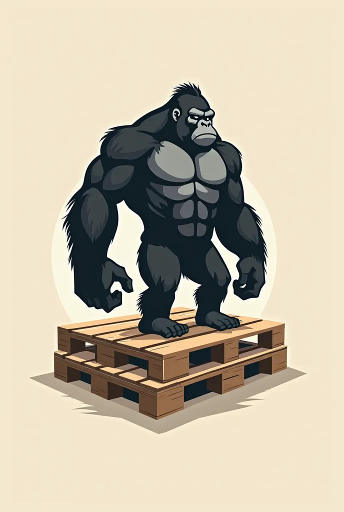 Logo gorilla with europallet 