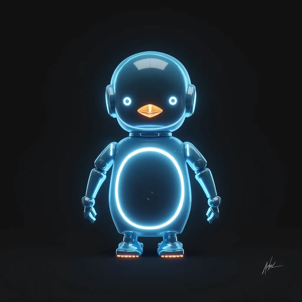 a happy plush toy of penguin robot quietly redefining what AI agents can be in Web3. Imagine a bot that not only chats but owns a wallet, trades tokens, and autonomously posts on X