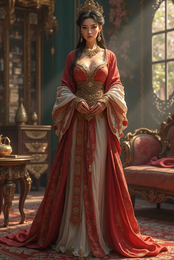 A Rich and Influential Merchant Woman in 3D