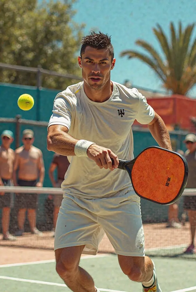 Generated Cristiano Ronaldo plays pickleball