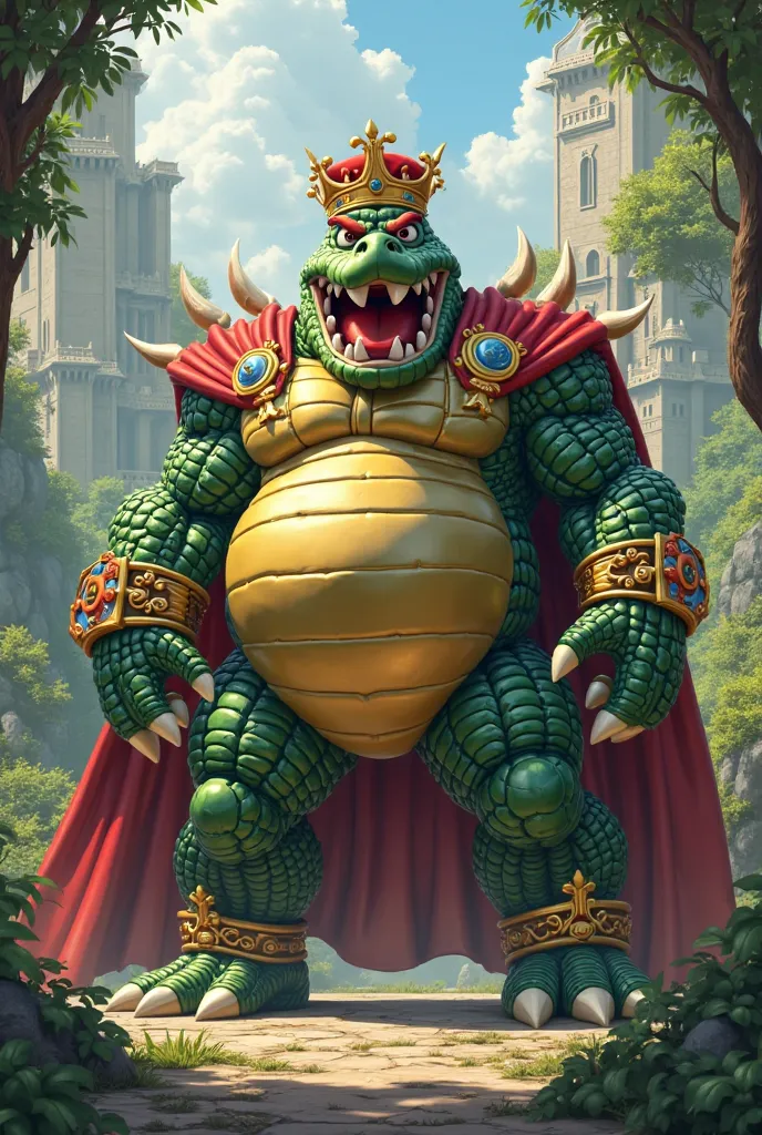 Make king k Rool. (Has a crown, red cape, and golden belly)