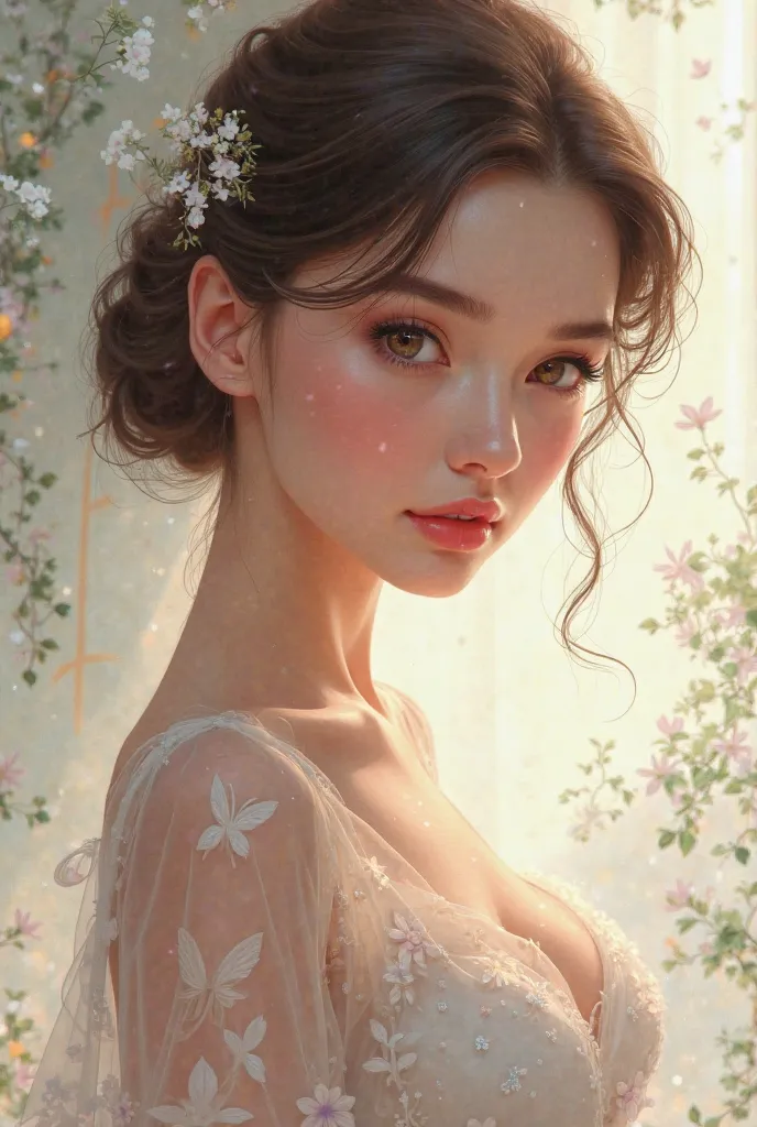 eternal beauty Audrey Hepburn, Audrey in her youth, perfect style, Perfect face ,  perfect art ,  high image quality during sick leave, masterpiece,   anime style,  anime illustration art, 