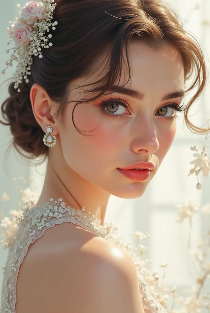 eternal beauty Audrey Hepburn, Audrey in her youth, perfect style, Perfect face ,  perfect art ,  high image quality during sick leave, masterpiece,   anime style,  anime illustration art, 