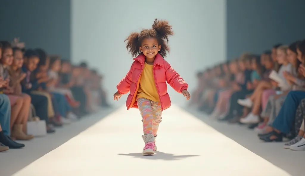 A small girl ramp walk 