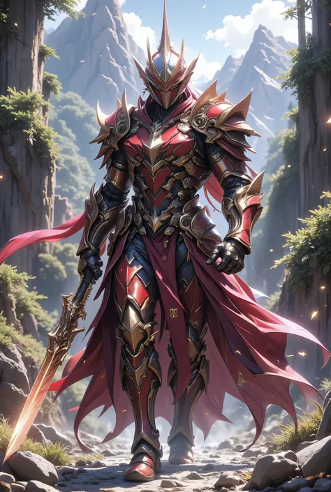 Monster hunter style, red hunter