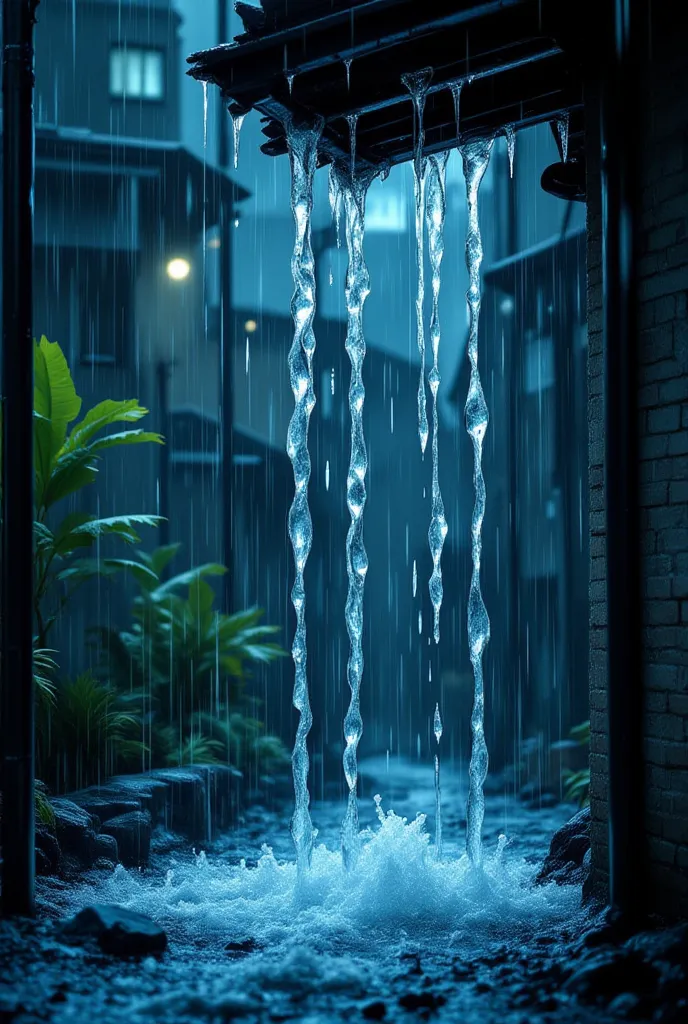 (0311) Theme: Raindrops Dripping from the Roof 