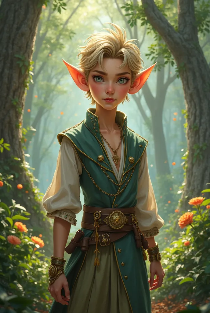 Handsome elven prince who is mischievous but wise 