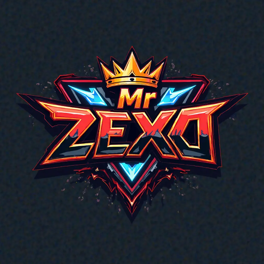 "A bold and eye-catching logo for a YouTube channel 

named 'Mr ZEXO' The design should be modern, dynamic, and energetic, fitting the theme of high-stakes challenge videos. The logo should feature strong, clean typography with a slight futuristic or playf...