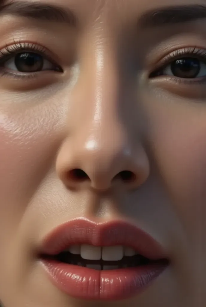 (( only a beautiful woman's nose is projected on the screen ))(( sexy women )) beautiful skin ( Surreal details )(( Super Realistic Pictures ))( Real Skin )(sharp, tall, big nose)