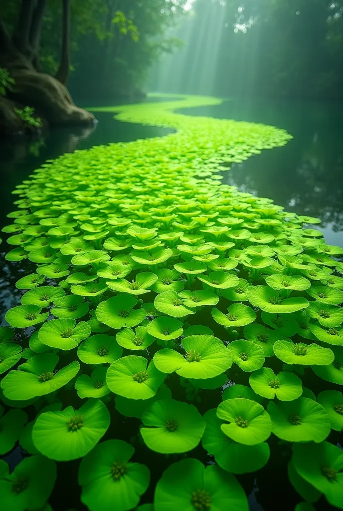 Can you please take me a picture of neon green algae which is rather wide and not as high 