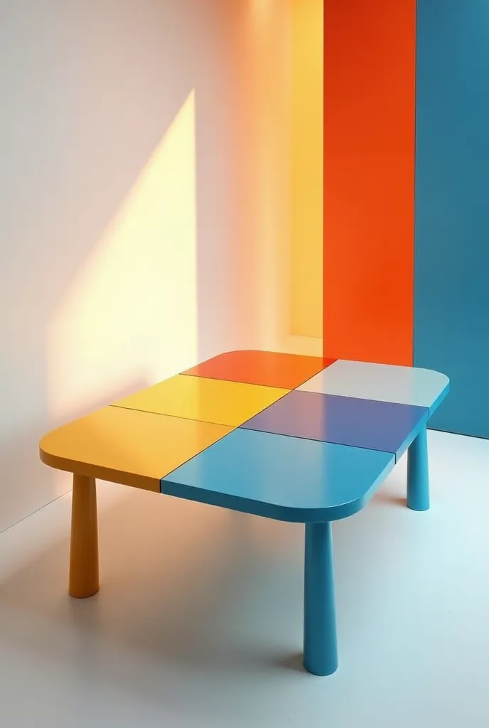 I want a table with 4 pairs of colors 