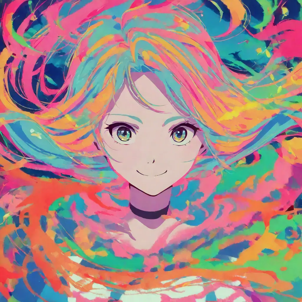  Girl with shemo ears ,   vivid color with thick line drawing,  2D anime style , The aesthetics of Japanese anime in the 2020s,  lo-fi, very detailed,Pop colors , A mix of anime and film styles, Lots of light overflows, 8k, Artwork,,cute smile