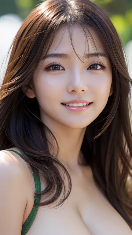  best quality,  face focus , Soft light, 超 high definition , (Realistic:1.4),  RAW Photos, accentuate cleavage
Japanese girl , cute, (Students, Light in the eyes)，   detailed beautiful face, ( Big Breasts ),( High definition human skin texture details),Pla...