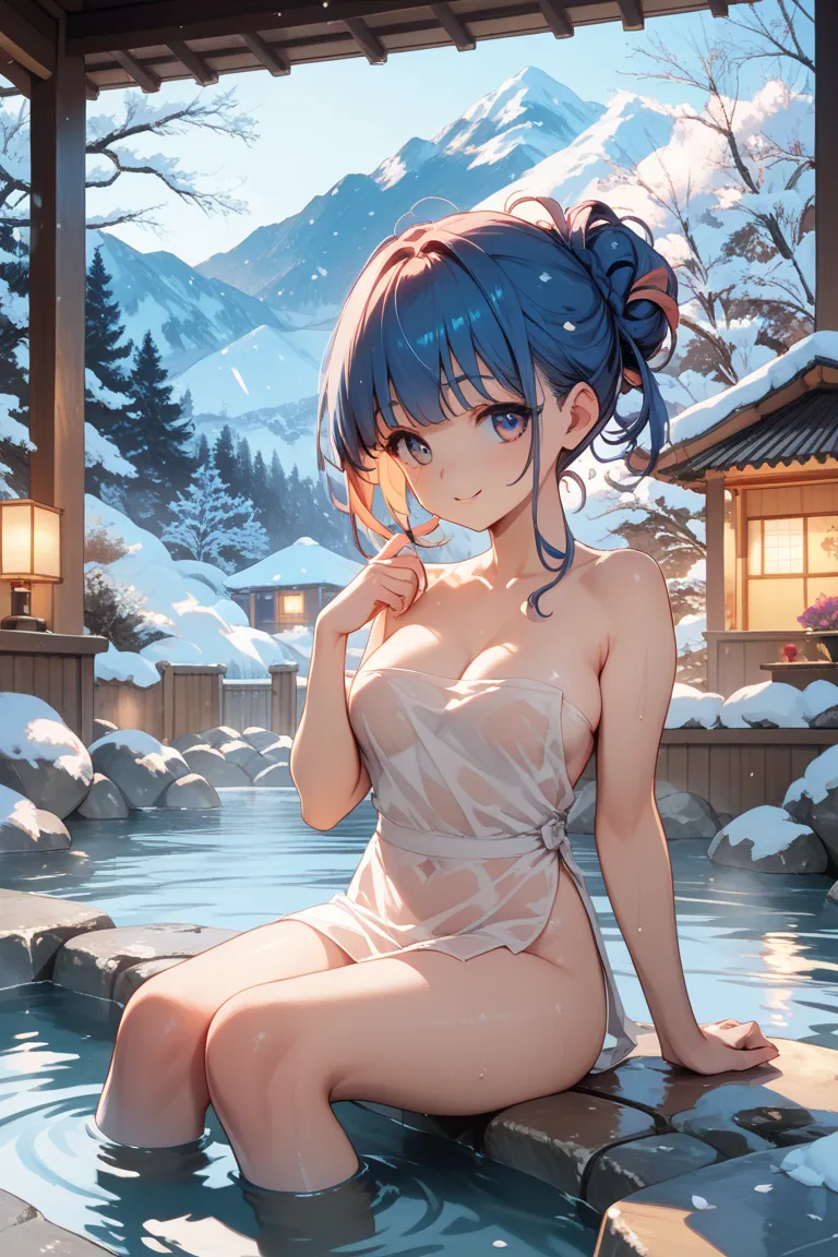 Onsen-cho　snow