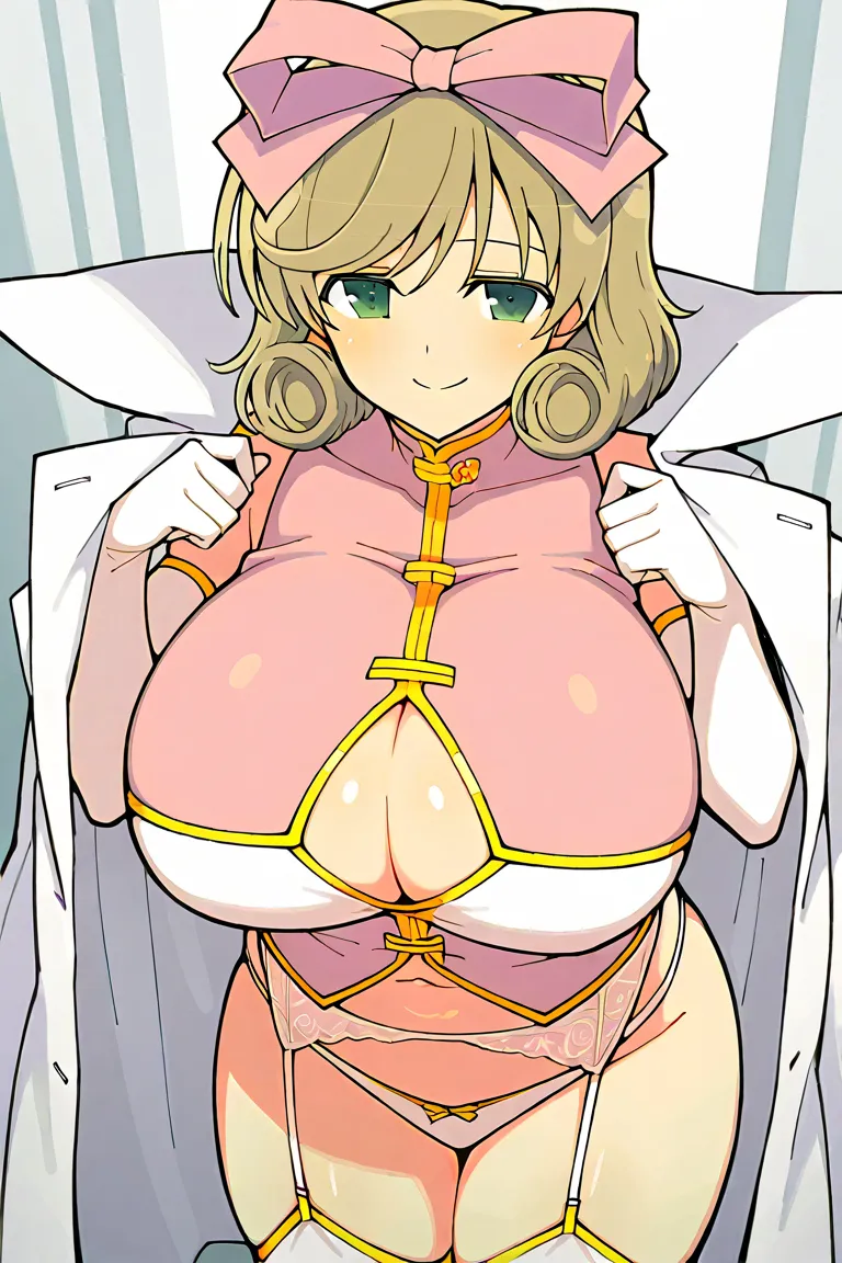 score_9, score_8_up, score_7_up, score_6_up, score_5_up, score_4_up, masterpiece, best quality, very aesthetic, abusseur dress,  source_anime, BREAK 1girl, Alone,  Haruka_4xl size,  Senran Kagura New Link,  Senran Kagura Burst , (artist: South Yaegashi), g...