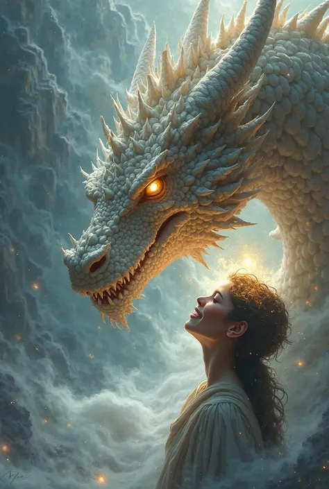 Let him see the face of the dragon, and let him have a smile on his head