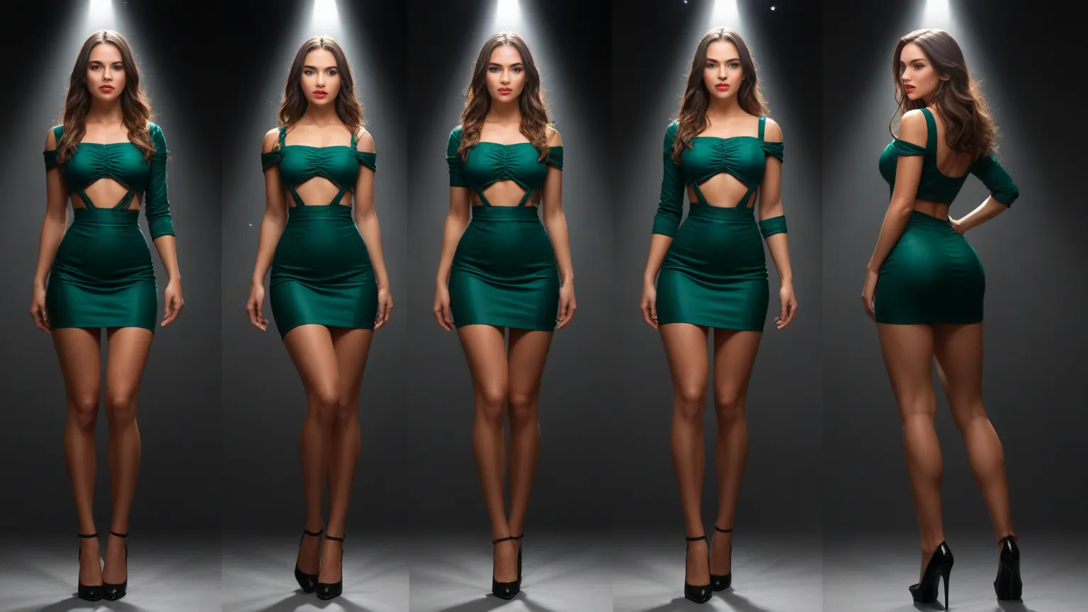 Mujer  outfit súper detallada y sexy, A confident girl, Not suitable for work, slurp, sensual facial expressions,  Seductive facial expressions , [:( Face detail: 1.4): 0.4],  16K resolution, 4k resolution, Dynamic Lighting, High definition resolution, (po...