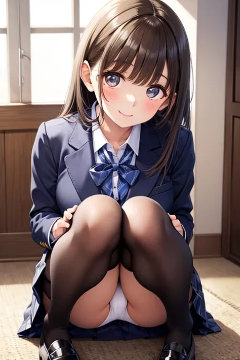 Anegasaki Nene, shiny brown hair, beautiful brown eyes, smiling face, sparkling pupils, (fine grain), highly detailed eyes, highly detailed face, highly detailed eyes,, (masterpiece:1.2, best quality), ((only1 girl)), cowboy shot,




 (black tights), (bla...