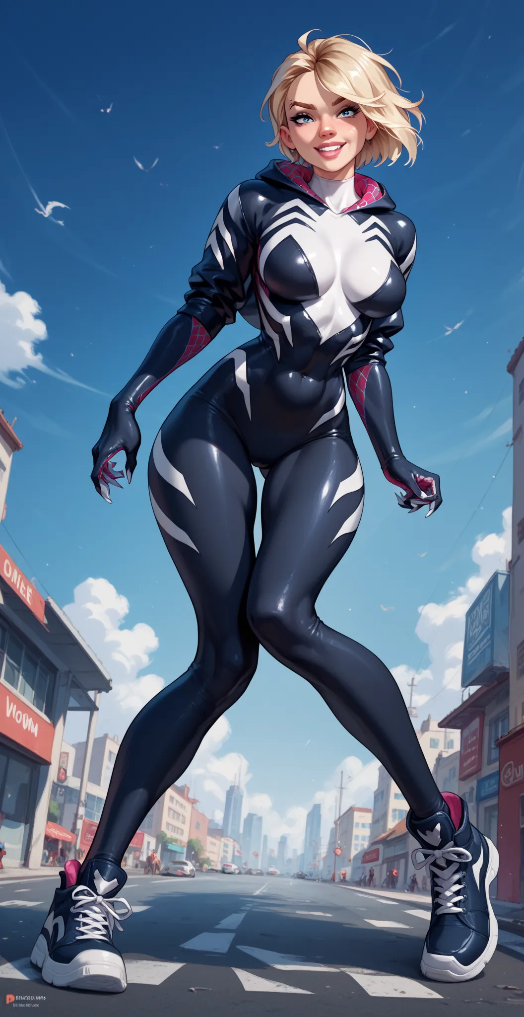 Gwen Stacy venom splash 