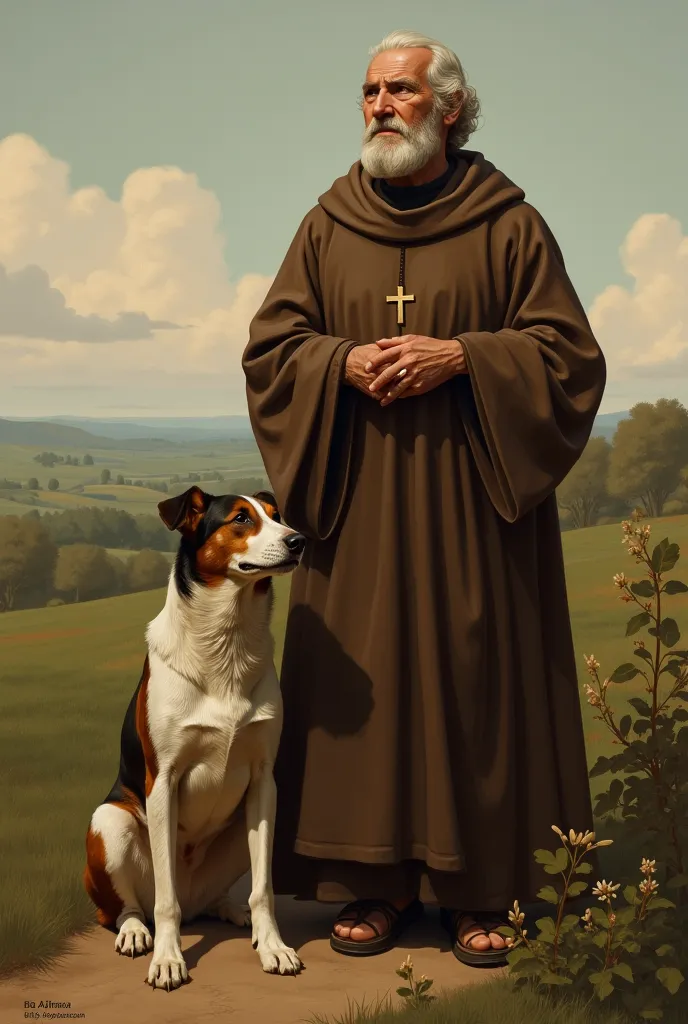 Create an image of the patron saint of Saint Roch with the dog