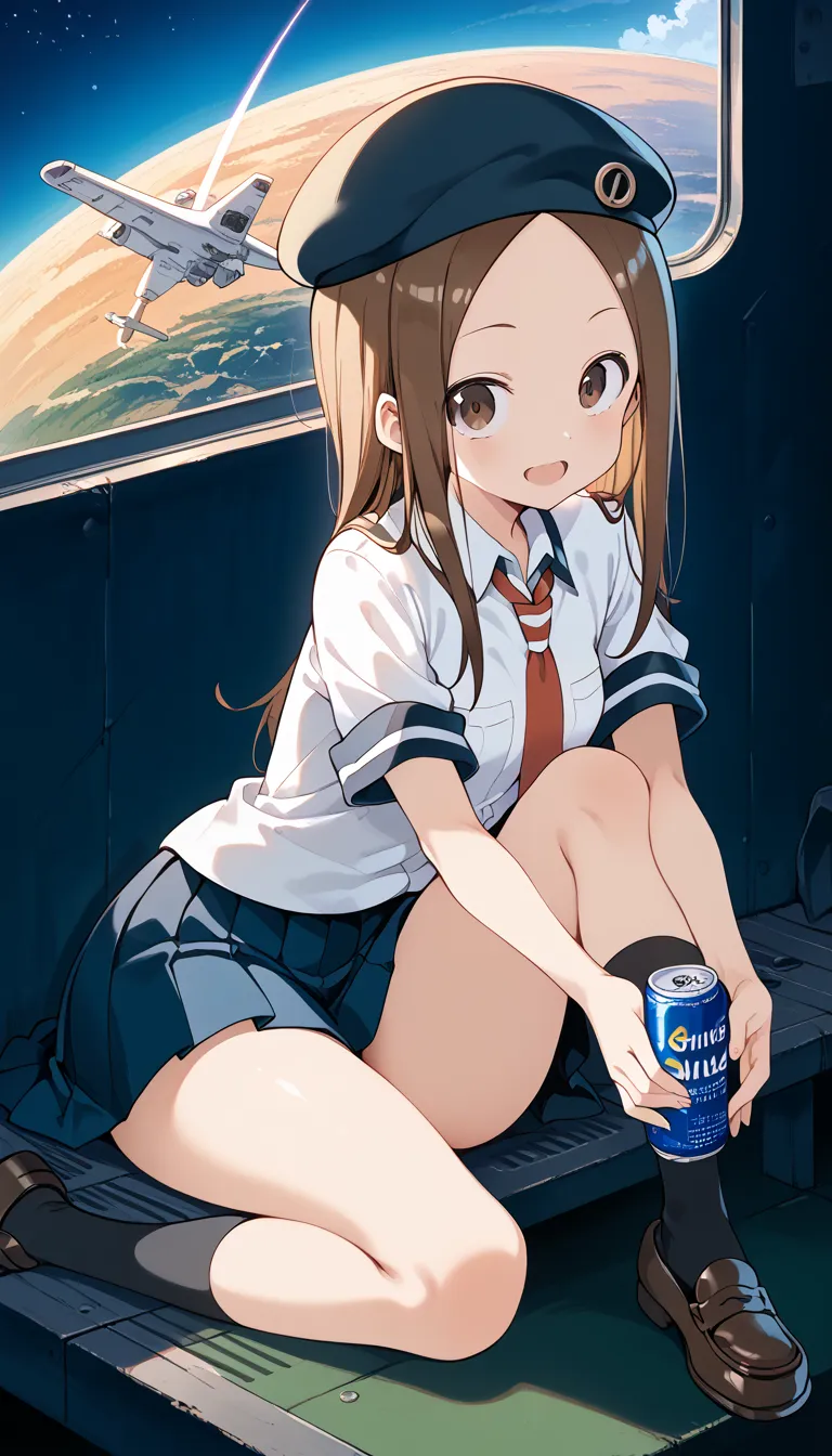 NSFW ((Takagi))(masterpiece, Highest_quality), highly detailed CG Unity 8k wallpaper, super fine illustration, (anime_style), woman posing for photo, has a smiling face, small open mouth , long hair,  straight hair , fine skin,   beautiful hands , Beautifu...