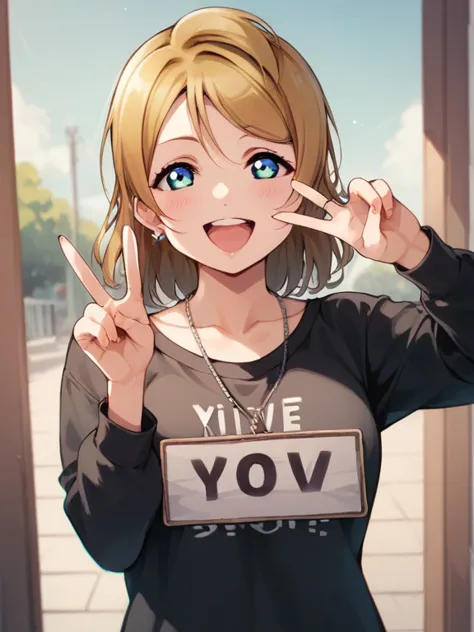 score_9, score_8_up, score_7_up, source_Genuine, nsfw，uncorrected，hidden hair , alone,  chibi, \\(love live!\\), I can't show you \(Memes\), holding a sign, \> \