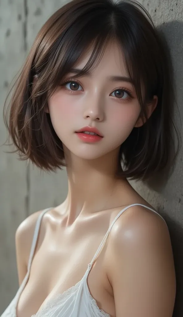 8k,Ultra High Resolution , top quality, masterpiece,rule of thirds,golden ratio,surreal, photos, One Woman,( girls:1.3),cute,cute顔, Beautiful Eyes in Every Detail , 細かくdetails,mature woman,princess,upper body, black hair,Unbalanced Bob,ID photo, luxurious ...