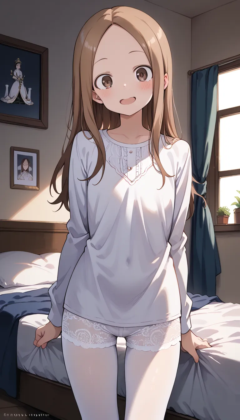 NSFW ((Takagi)) 8k resolution ,(( top quality)), Ultra High Precision,prince, alone, ( embarrassed smile), (light brown eyes),   , (  ), white long sleeve shirt,Aristocratic costume , lace shorts ,  white tights, realistic:1.4, realistic:1.4,(masterpiece:1...