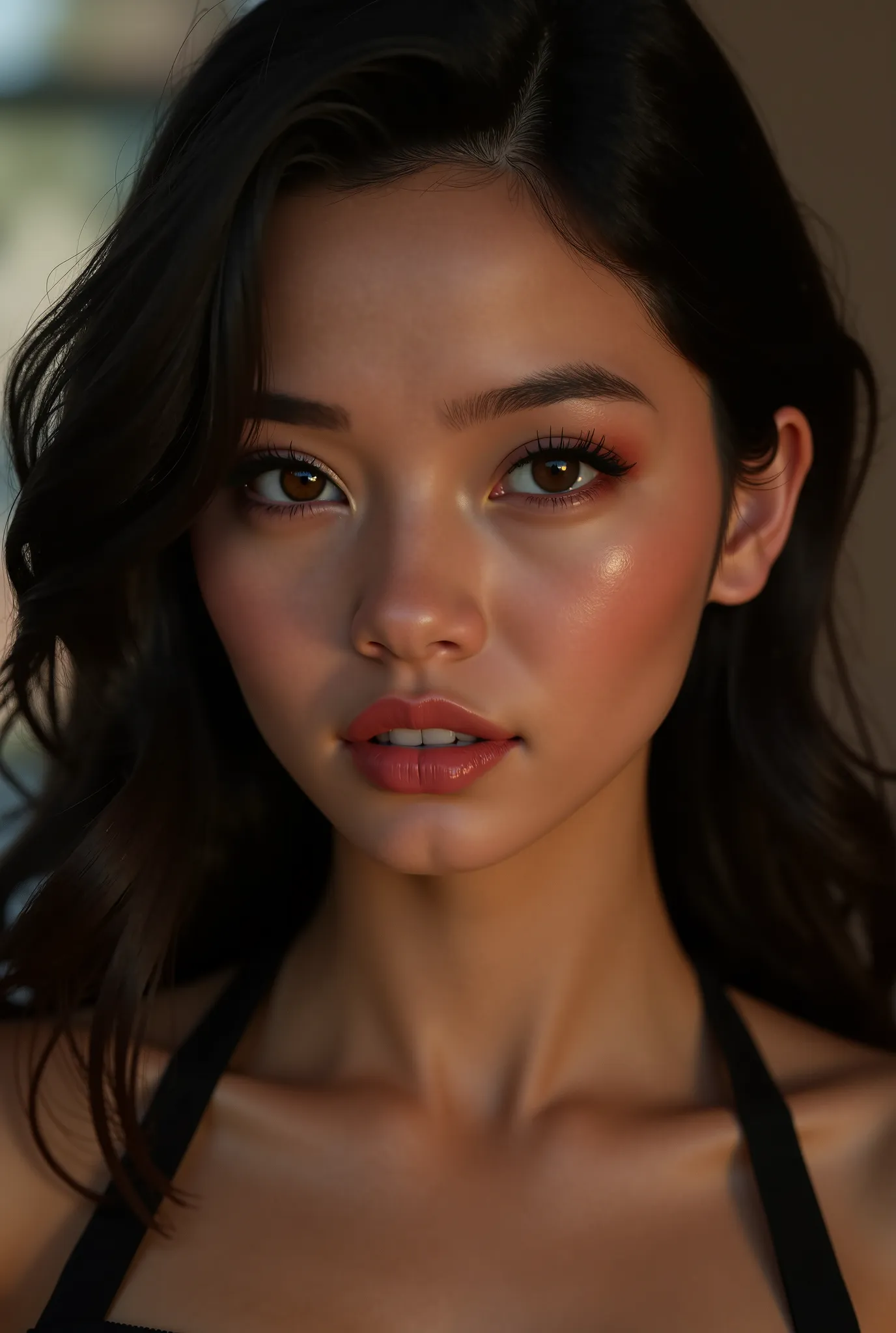 Create sexy young beautiful babe with catchy look 