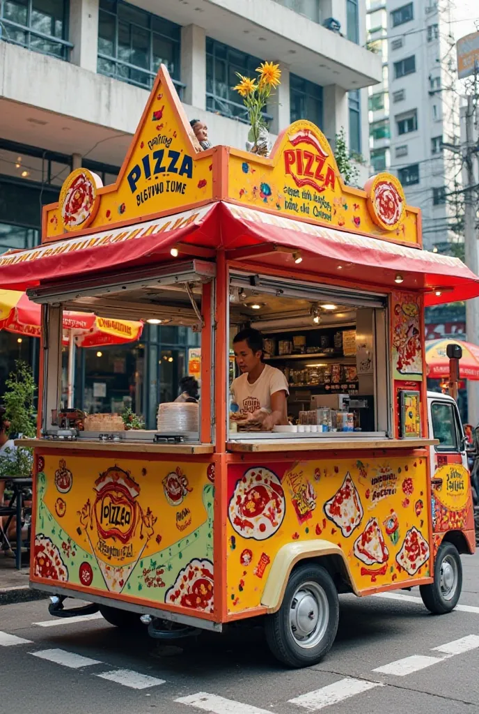 Food cart for pizza lumpia 