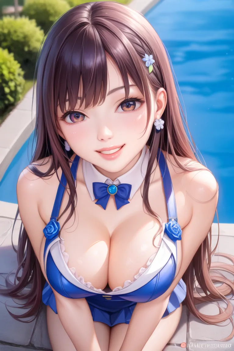 ​masterpiece、 please tell me about 1 beautiful girl、 detailed eyes 、Swollen eyes、 top quality, 超A Hi-Res, (Realism: 1.4), cinematlic lighting、 Japanese、 Asian Beauties、 super beauty、  beautiful skin from above、Slender、Body facing forward、( super realistic)...