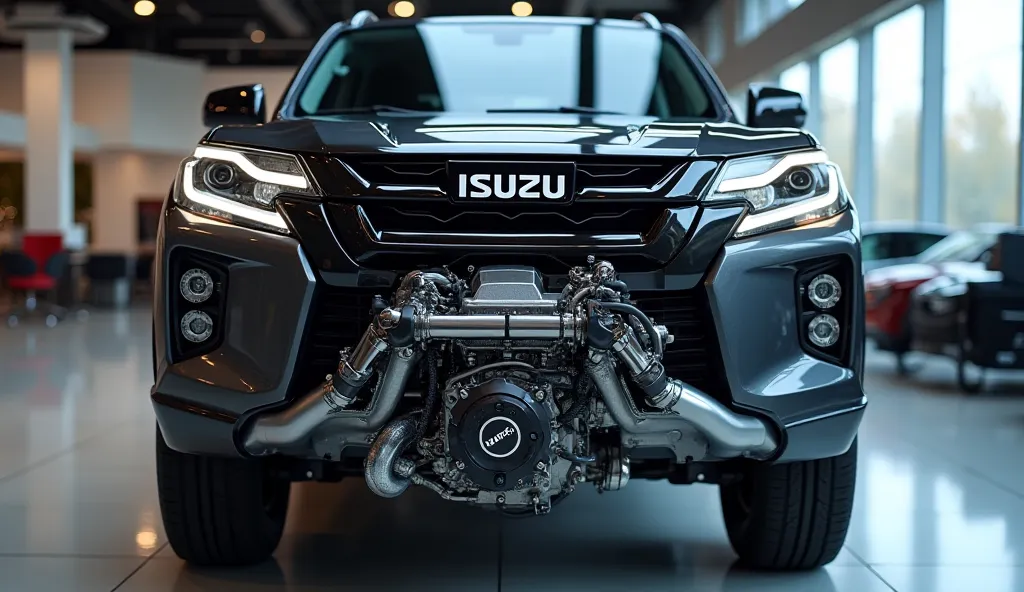 2026 Isuzu Trooper in showrom engine view 