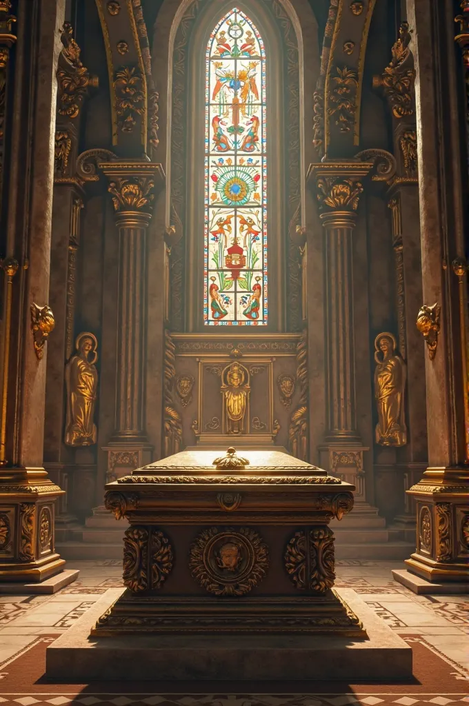 Tomb of Jesus inside a chapel