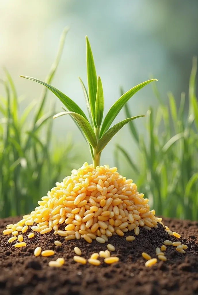 However, upon learning of this, the first grain of rice immediately hated having to be buried in the ground. Therefore, it rolled away in a corner died and no one could find. The second grain of rice always expect to be planted by the boss to start a new l...