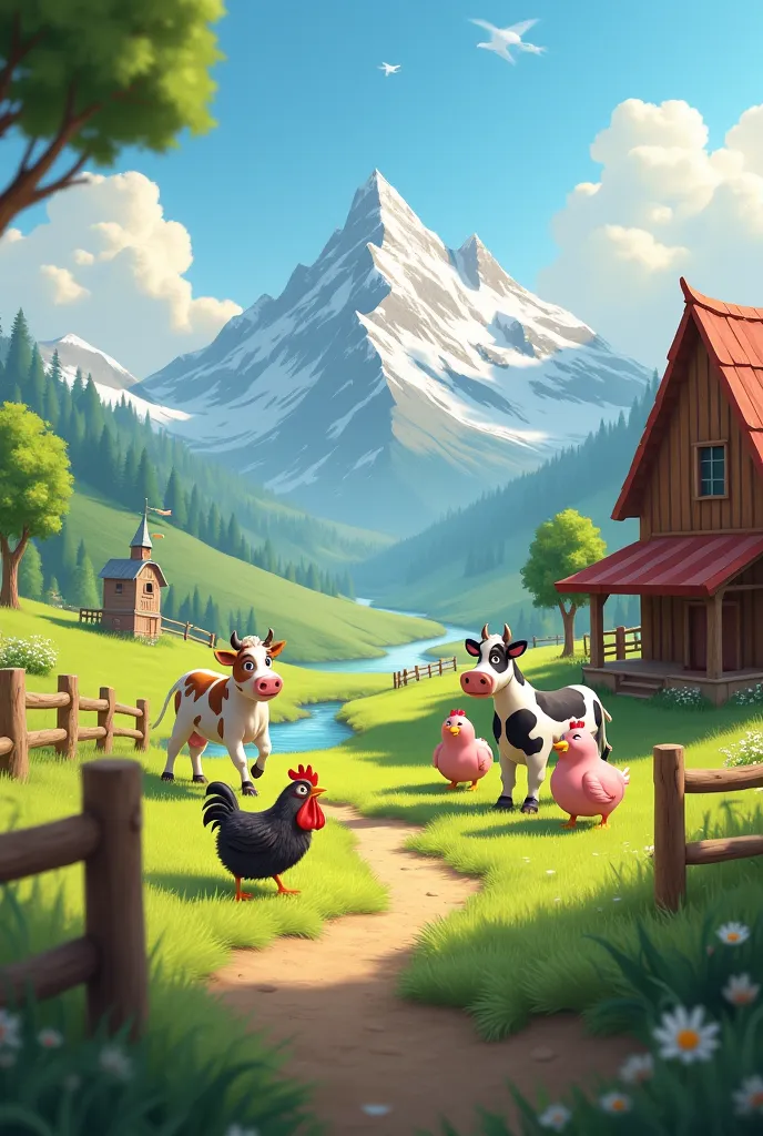 A beautiful farm style Waldisney image