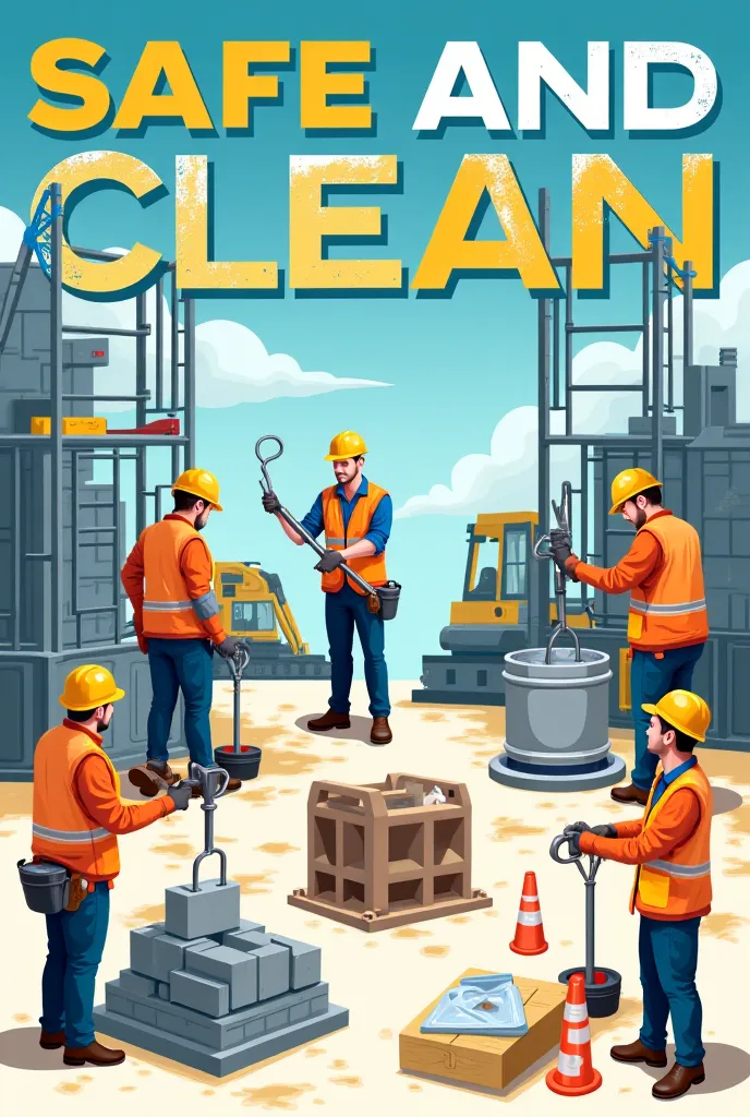 Maintaining safe and clean work site poster